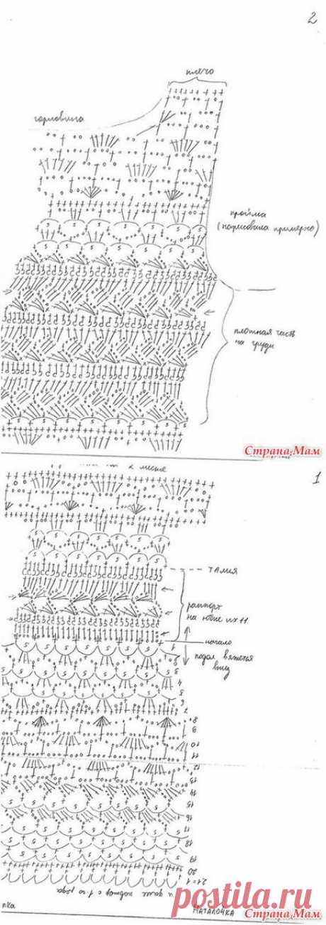 Вязание крючком - платья, юбки | Записи в рубрике Вязание крючком - платья, юбки | Дневник Nina