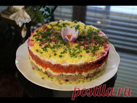 Салат "НОВИНКА" Нежный - Безумно Вкусный! Альтернатива МИМОЗА и ШУБА!