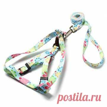 Pet нейлон полиэстер Собака Harness Регулируемая Puppy Walking Поводок at Banggood