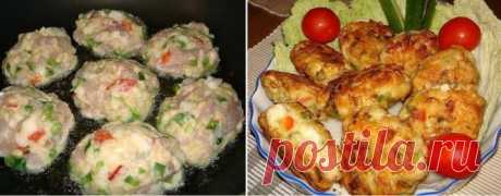 Вкусные и полезные куриные котлеты с овощами и сыром!