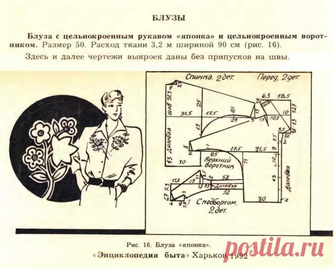 Блуза "японка"
