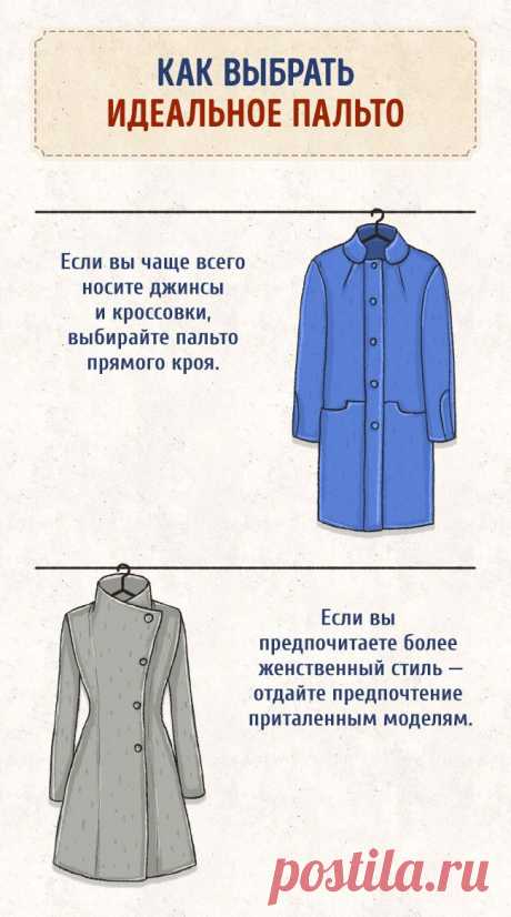 Эта шпаргалка поможет вам выбрать идеальное пальто по типу фигуры | Изюминки