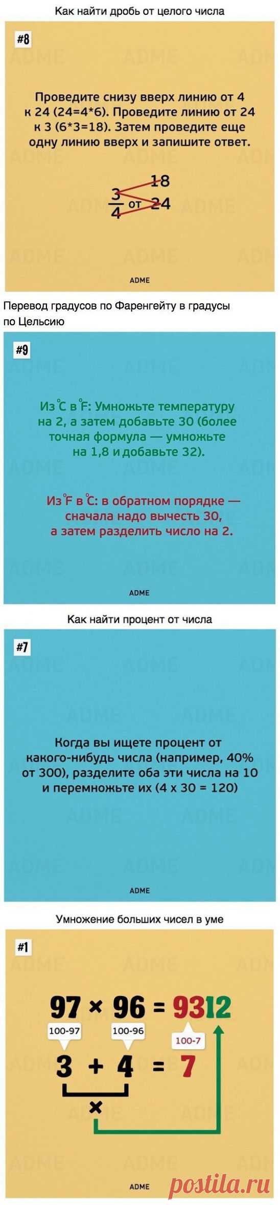 Такому в школе нас не учили, а жаль...!