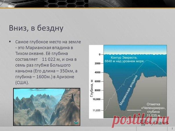 Раскрыта тайна Марианской впадины! 

Марианская впадина является самым глубоким местом на земле и одним из самых загадочных и неизученных человеком. То, что скрывается на глубине 10 994 метра невозможно увидеть или же исследовать. Однако в 2003 году учёные совершили погружение на дно Марианской впадины и то, что они обнаружили, просто шокирует….Читать продолжение в источнике...