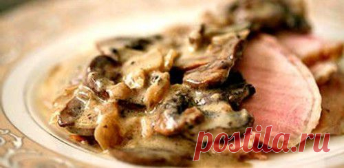 Свинина с кардамоном и грибами в соусе / Простые рецепты