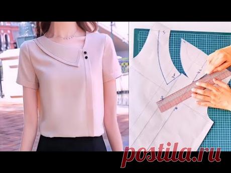 Thiết Kế Áo Cổ Sen| How To Cut A Shirt