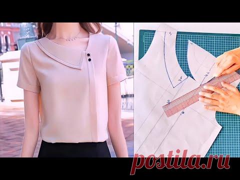 Thiết Kế Áo Cổ Sen| How To Cut A Shirt