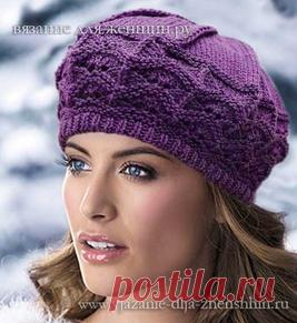 Берет спицами