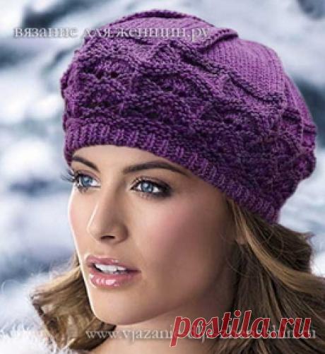 Берет спицами