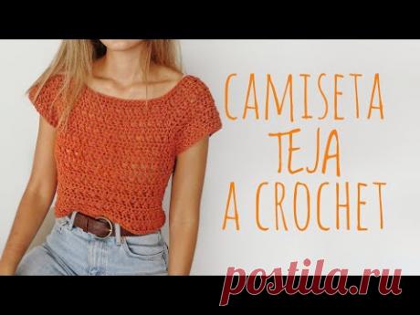 CAMISETA TEJA - Tutorial crochet