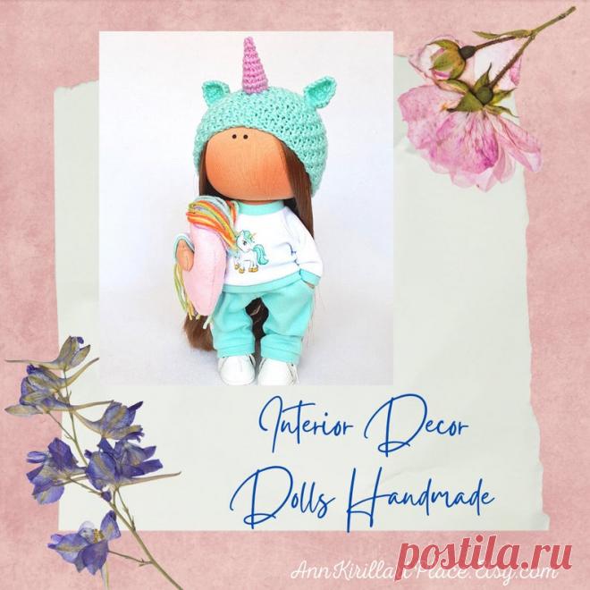 Unicorn Doll Handmade Soft Interior Doll Nursery Baby Doll | Etsy