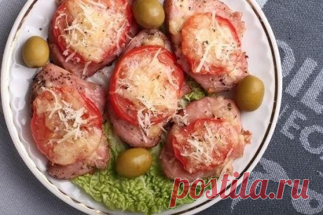 закуска из индейки с помидорами