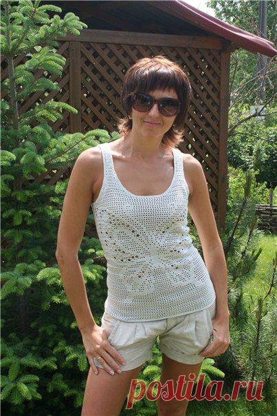 топ с бабочкой