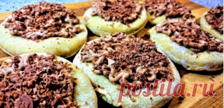 Печенье в микроволновке с простейшим какао кремом (быстрый, вкусный, лёгкий десерт)