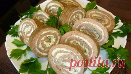Рулет из куриной печени рецепт с фото