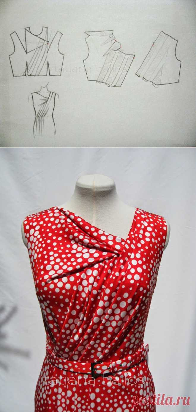 Tatianologia: Моделирование разнонаправленной драпировки на полочке