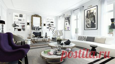 *Дизайн и декор* - 3D проект: Квартира в Сен-Жермен (Франция)