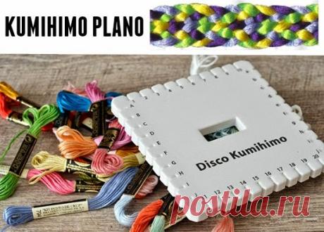 Como hacer Kumihimo Plano o Cuadrado Tutoriales - enrHedando
