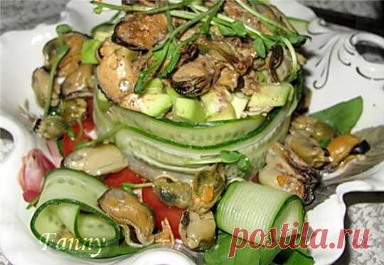 Салат "Сокровища моря". Безумно красивый и очень вкусный салат!