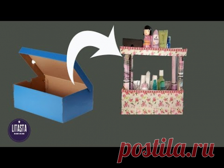 Креативные идеи делают стойку из использованных обувных коробок | Креатив DIY