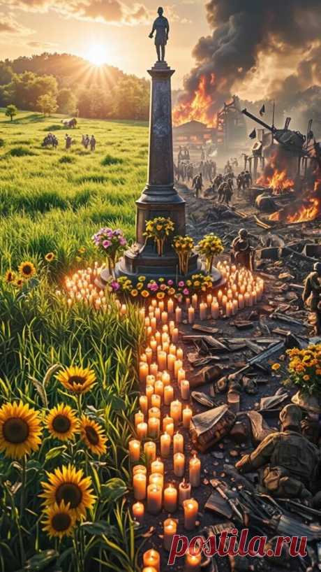 🕊 Цена мира — в наших сердцах...
Мир не даётся просто так. Его защищали, за него умирали, и ради него строили заново. 9 Мая напоминает: то, что мы сегодня называем &quot;спокойной жизнью&quot;, — результат подвига миллионов. Важно помнить. Важно быть благодарными. 
В этом видео настоящие эмоции, смотрите по ссылке к иллюстрации&gt;&gt;&gt;