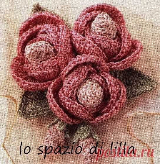 ergahandmade: Crochet Brooch + Diagrams