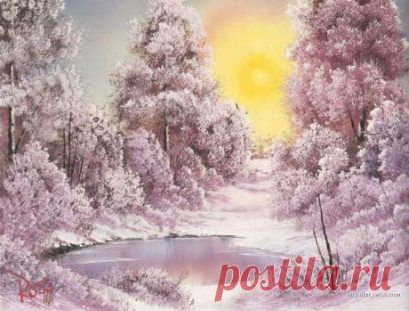 Я любуюсь, природа, тобою, художник Bob Ross | Современное искусство