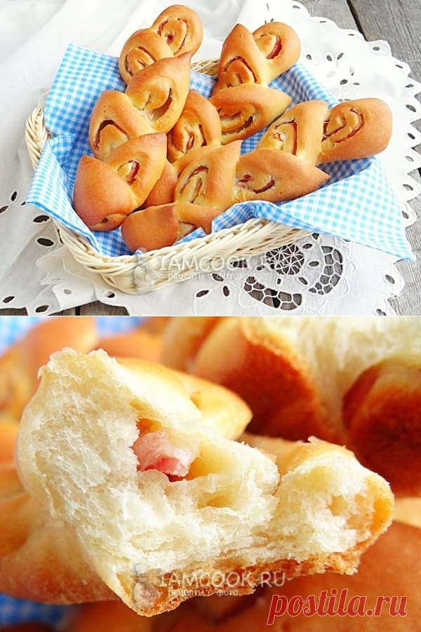 Хлеб с беконом «Колоски» — рецепт с фото