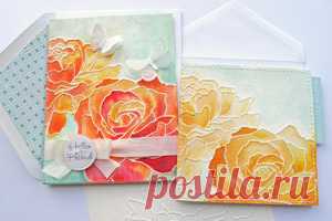 Distress Watercolor Dry Embossing Tutorial - Splitcoaststampers