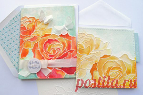 Distress Watercolor Dry Embossing Tutorial - Splitcoaststampers