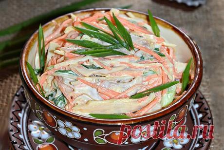 Овощной салат с копченой курочкой — Journal women❜s