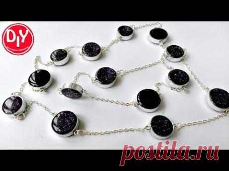 Как сделать оригинальные бусы из эпоксидной смолы своими руками