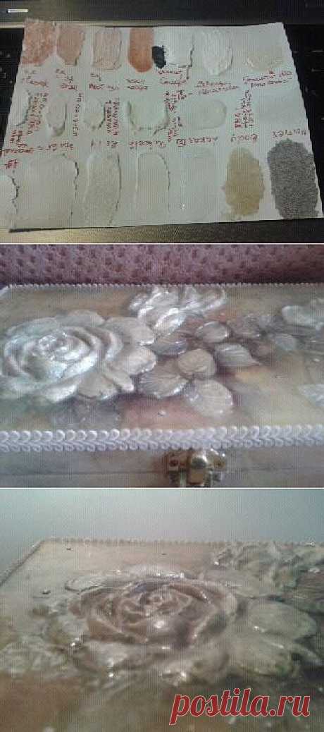 Создадим сами структурные пасты для объёмного декора..