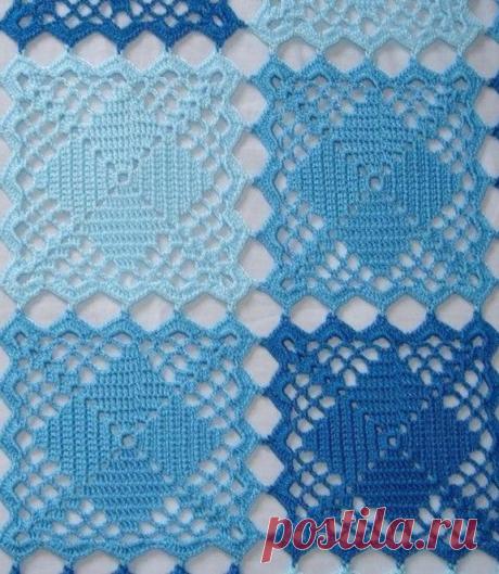 Вязание пледа бабушкин квадрат