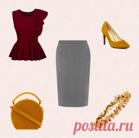 6 способов носить серую юбку с шиком — BurdaStyle.ru