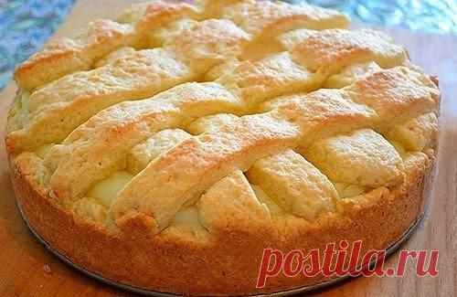 Как приготовить яблочный пирог с заварным кремом - рецепт, ингредиенты и фотографии