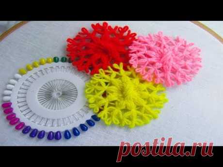 Hand Embroidery Amazing Trick, Easy Flower Embroidery Trick, Easy Sewing Hack