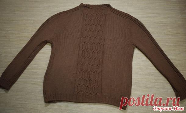Свитер Gossamer для любимого мужа по авторскому описанию Натальи Пелых - Вязание - Страна Мам