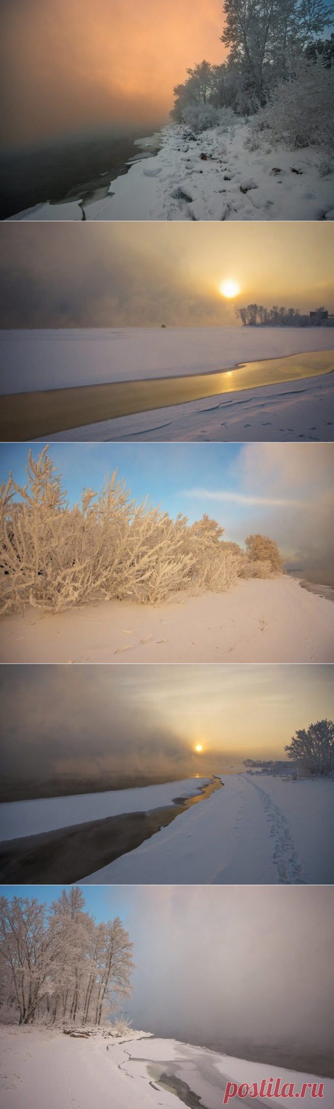 В царстве Берендея: завораживающие фото с заснеженных берегов Енисея / Туристический спутник