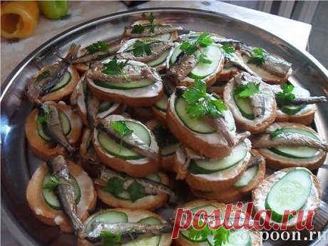 Праздничные бутерброды: вкусные рецепты с фото | 8 Ложек