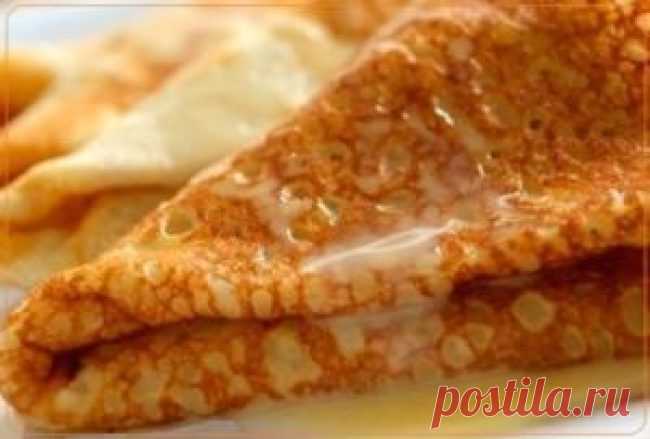 Заварные блины на молоке и кипятке