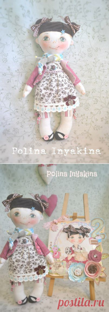 Маленькая куколка. Выкройка от Полины Инякиной / Разнообразные игрушки ручной работы / PassionForum - мастер-классы по рукоделию