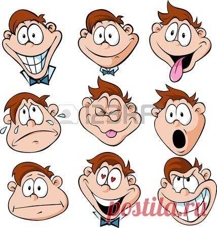 Man Emotions - Illustration Of Man With Many Facial Expressions.. Royalty Free Cliparts, Vectors, And Stock Illustration. Image 20748931.