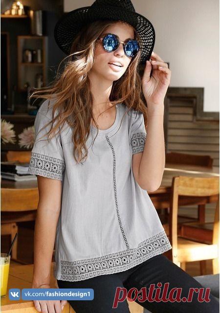Блузки с кружевами: идеи для вдохновения