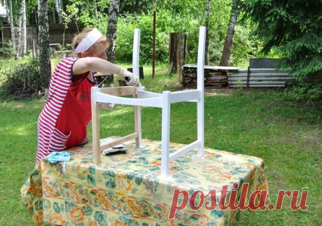 Лето. Дача. Женский труд.