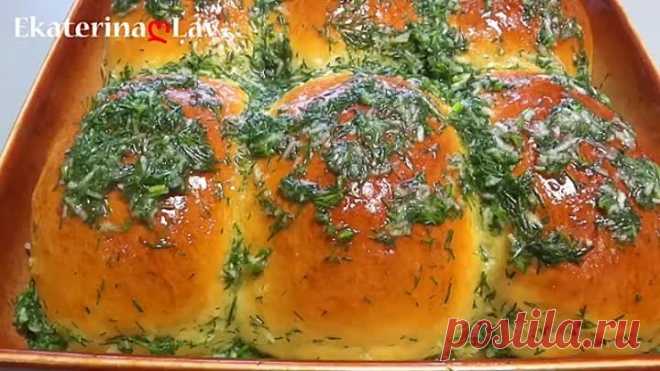 ПАМПУШКИ с чесноком к борщу! САМЫЕ ВКУСНЫЕ! Тесто как ПУХ на кефире