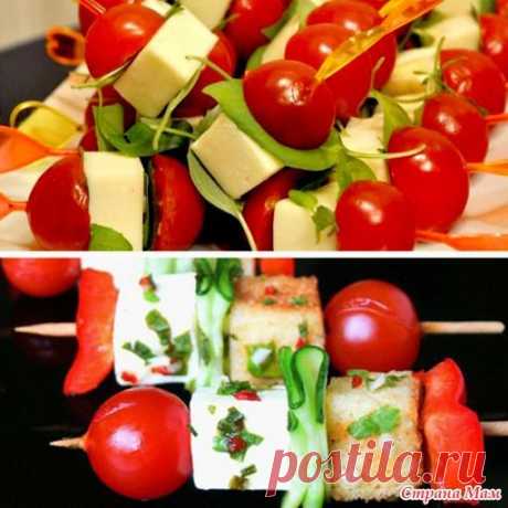 Новогодние канапе.10 идей для фуршета! Красиво и вкусно!!! | 4vkusa.ru