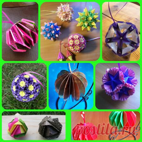 Новогодние Шары Из Бумаги Без Основы - Мастер-классы | Поделки и Подарки Своими Руками | Яндекс Дзен