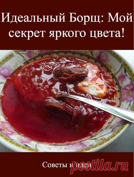 Идеальный Борщ: Мой секрет яркого цвета!