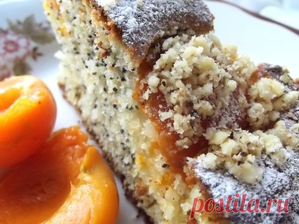 Абрикосовый пирог с маком!